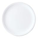 Simplicity White Alumina Vitrified 12.5 inch Pizza Plate, 6 count