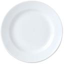 Simplicity White Alumina Vitrified 9 inch Madison Plate, 24 count