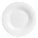 Aura 6.75 inch Porcelain Flat Mid Rim Plate, 24 count
