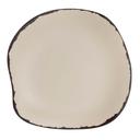 Marisol Rustic Sandshell 9.5 inch Melamine Plate, 12 count