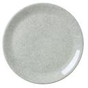 Ink Crackle Green Alumina Vitrified 8 inch Taste Coupe Plate, 12 count