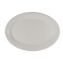 Potter's Collection 12 1/4 x 8 3/4 inch Shell Porcelain Oval Platter, 6 count