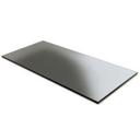 Fusion Buffet Black Glass Rectangle Tile, 24 x 11 inch