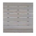 Fusion Grey Wash Teak Wood Square Tile, 14.0 x 14.0 inch