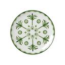 Sultans Garden Green Bone China 8 1/4 inch Coupe Plate, 12 count