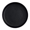 Cali Black 8.0 inch Melamine Round Plate, 12 count