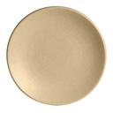 Chena Embossed Sand 9 inch Coupe Plate, 12 count