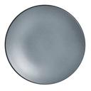 Denali Matte Gray 9 inch Dia Coupe Plate, 12 count