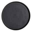 Crete Matte Black China 7.5 inch Stacking Tray, 24 count