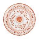 Talavera Motiva Alumina Vitrified 13 inch Dia Orange Plate, 6 count
