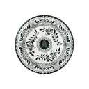 Talavera Motiva Alumina Vitrified 9 inch Dia Black Plate, 12 count