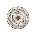 Talavera Motiva Alumina Vitrified 7.5 inch Dia Brown Plate, 12 count
