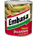 Embasa Whole Jalapeno Pepper With Escabeche, 10 Can -- 6 Case