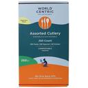 6 inch White Assorted Ribbed Cutlery