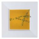 Solid Squares 5 Ounce Polystyrene White Square Bowl