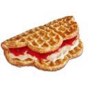 Berries and Cream Half Waffle Sandwich