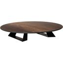 Alto Round Walnut HPL Riser with 3 inch Black Legs, 20 inch
