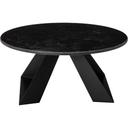 Alto Round Black Marble HPL Riser with 6 inch Black Legs
