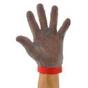 Winco Medium Red Strap Reversible Protective Mesh Glove -- 10 per case.