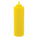 Winco Yellow Regular Squeeze Bottle, 24 Ounce -- 36 per case.