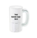 Polypropylene White Stein with 2 COLOR Custom Logo