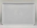 12 X 18 High Impact Polystyrene White Serving Tray