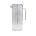 Clear Crystal Styrene Pitcher with Lid
