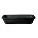 Coal Black Recton 1/4 Size GN Container