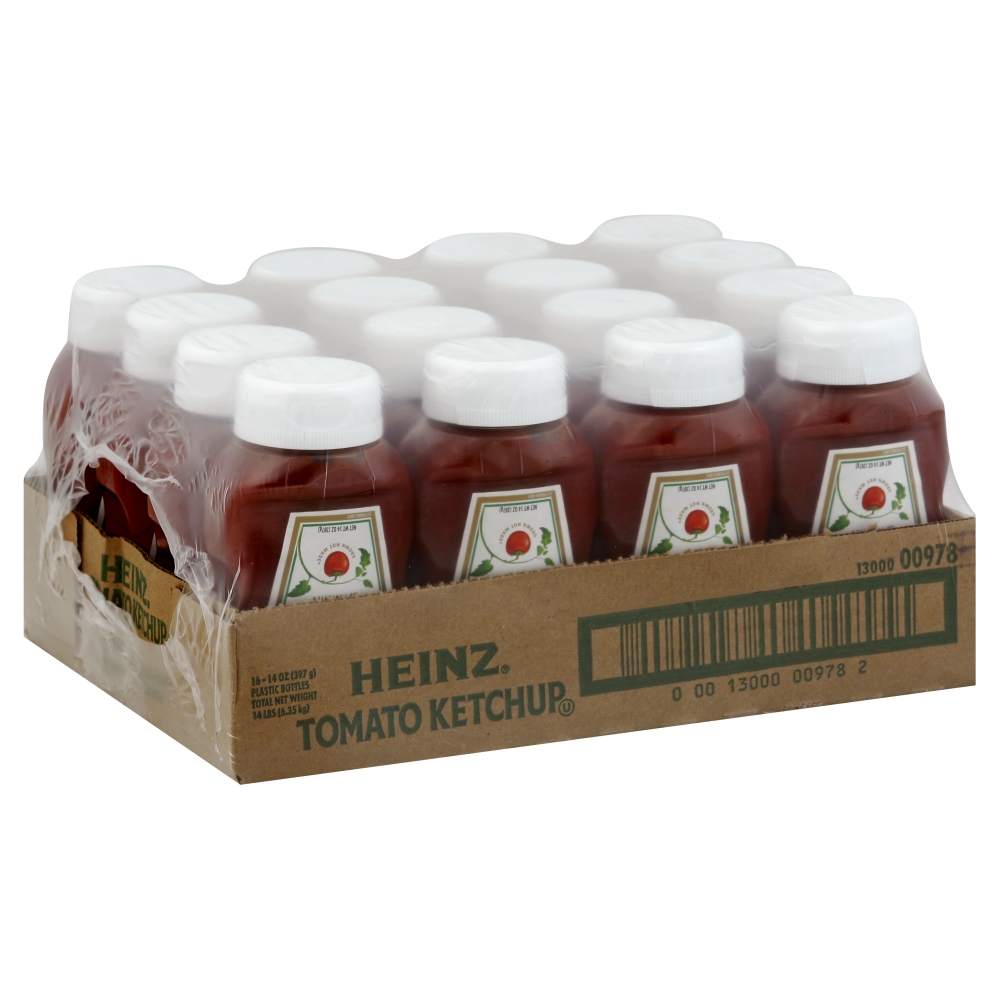Heinz Stay Clean Cap Tomato Ketchup, 14 Ounce -- 16 per case.
