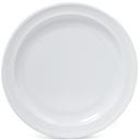 GET Enterprises SuperMel Melamine White Round Plate, 10.25 inch -- 24 per case