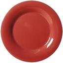GET Enterprises Diamond Harvest Melamine Cranberry Wide Rim Plate, 6.5 inch -- 48 per case