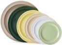 GET Enterprises SuperMel Melamine Round Tan Plate, 5.5 inch -- 48 per case