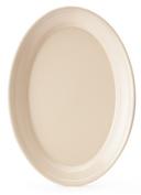 SuperMel Melamine Tan Oval Platter, 12 x 8.5 inch -- 24 per case