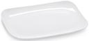GET Enterprises Siciliano Melamine White Rectangular Platter, 13 x 7.8 inch -- 12 per case