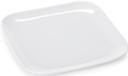 GET Enterprises Siciliano Melamine White Square Coupe Platter, 6 inch -- 24 per case