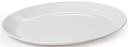 GET Enterprises Settlement Melamine American White Oval Coupe Platter, 12 x 9.5 inch -- 12 per case