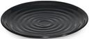 GET Enterprises Milano Melamine Black Round Plate, 15 inch -- 6 per case