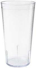 GET Enterprises SAN Plastic Clear Textured Tumbler, 32 Ounce -- 48 per case