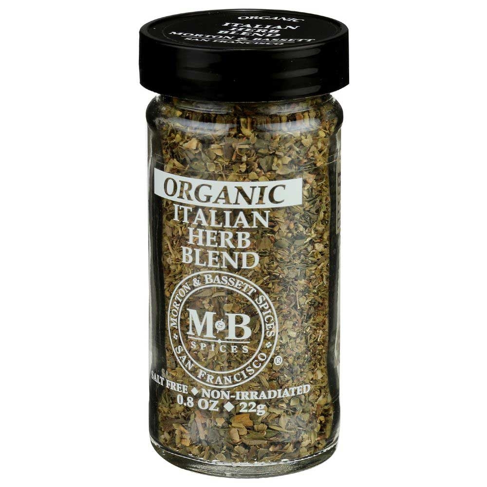 Morton and Bassett Organic Italian Herb Blend, 0.8 Ounce -- 3 per case