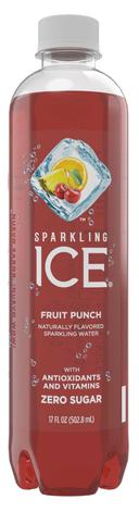 Sparkling Ice Fruit Punch Naturally Flavored Sparkling Water with Antioxidants and Vitamins, 17 Fluid Ounce -- 12 per case