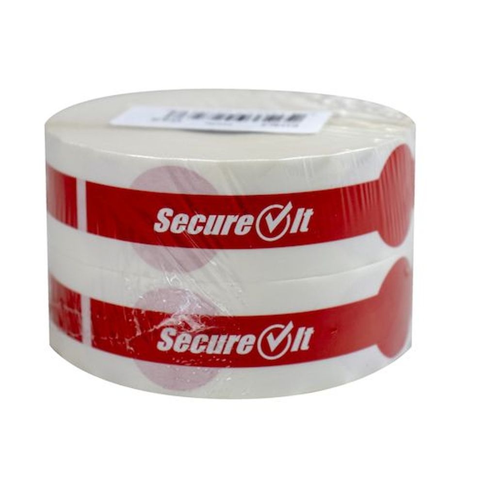Ncco Red Permanent Secure It Label Roll, 1 X 7 Inch -- 500 Per Case