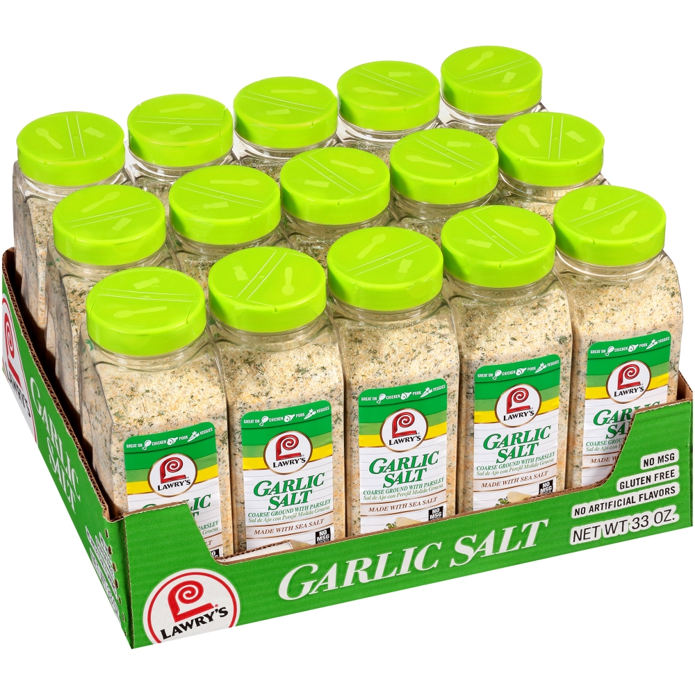 Lawrys Garlic Salt - 33 oz. container, 15 per case
