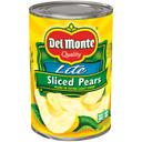 Delmonte Lite Sliced Pears, 15 Ounce -- 12 per case.