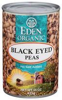 Eden Foods Black Eyed Peas, 15 Ounce -- 12 per case.