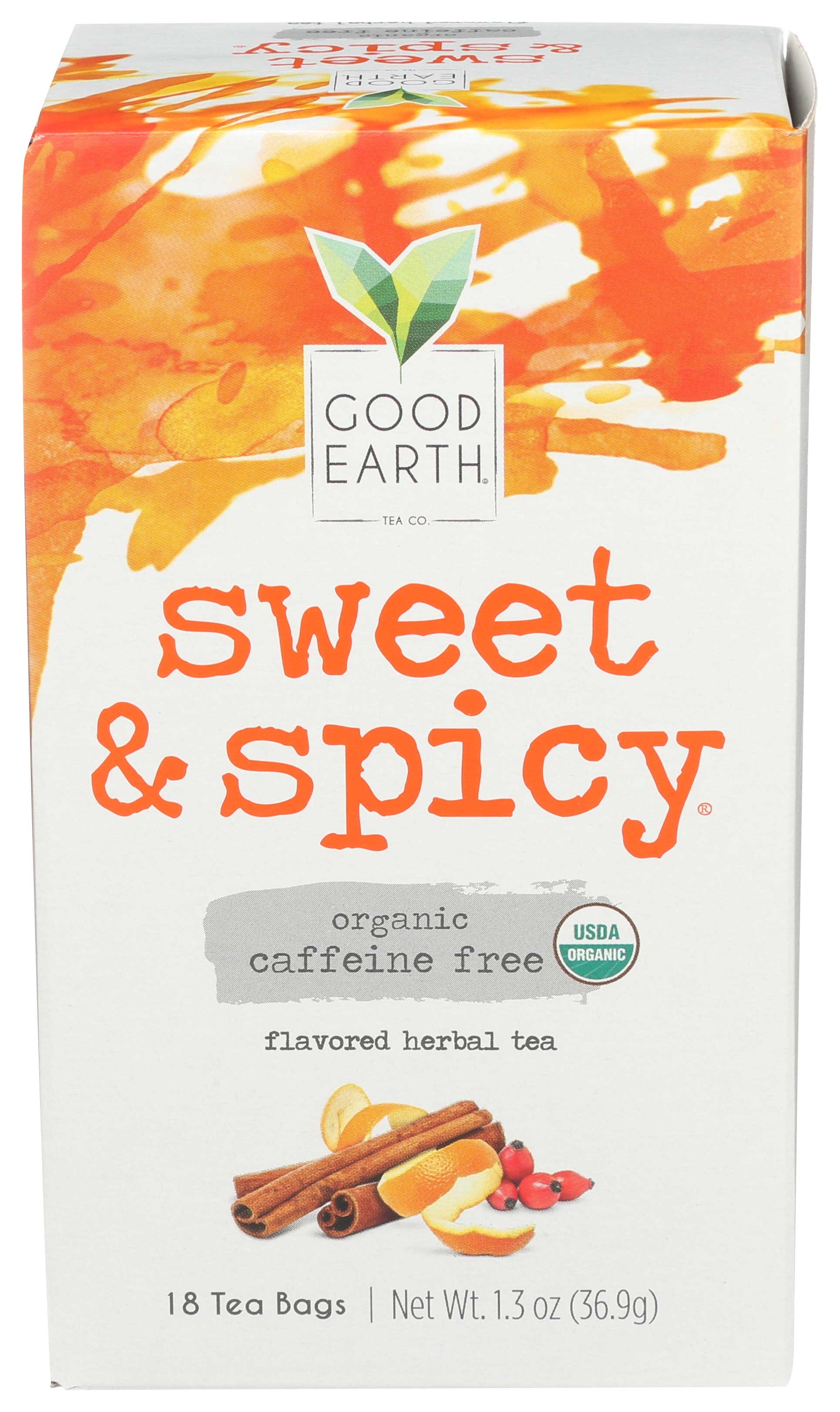 Good Earth Products Organic Original Sweet and Spicy Herbal Tea, 1.3 Ounce -- 6 per case.