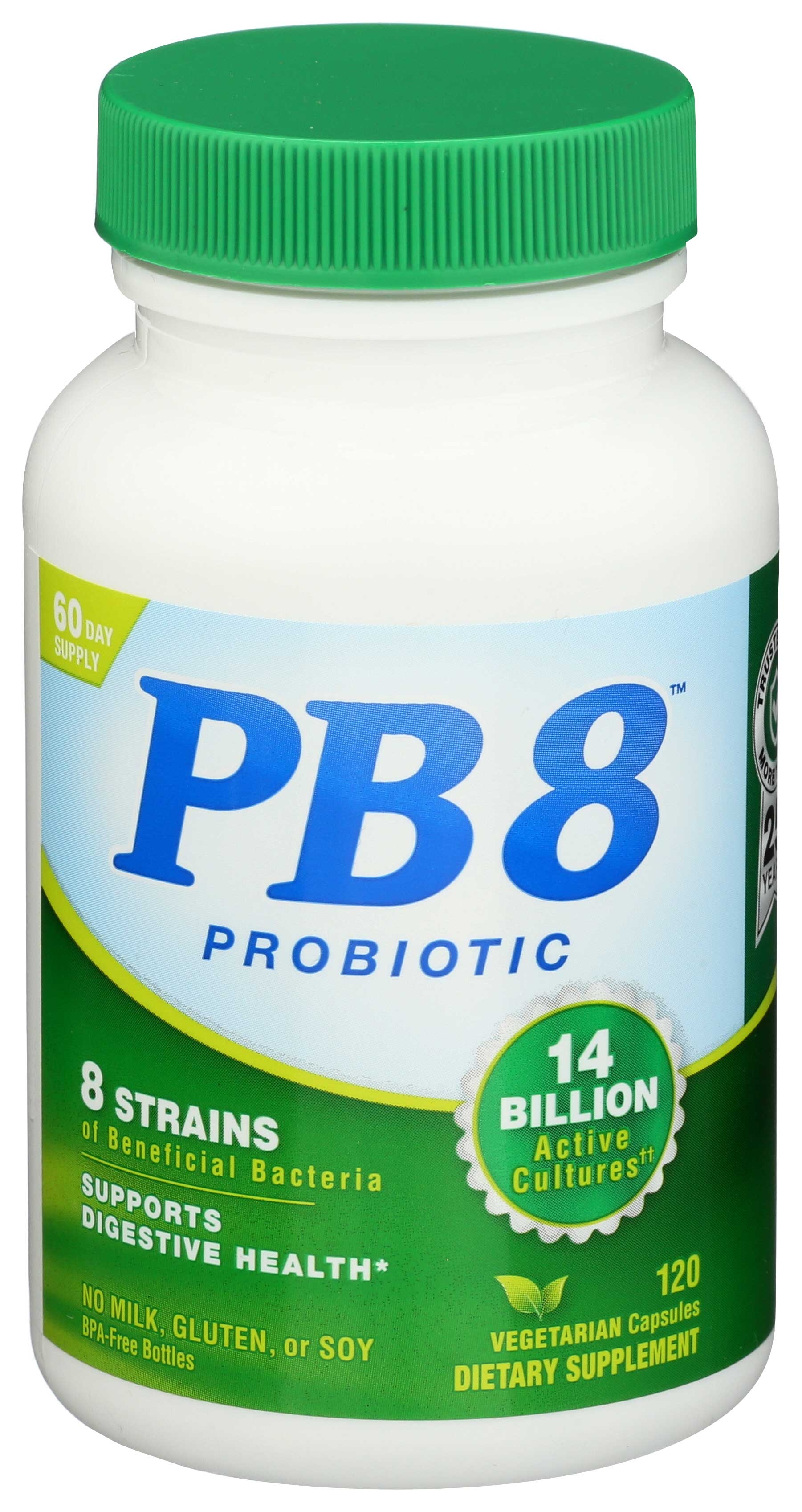 Nutrition Now PB8 Pro-Biotic Vegetarian Acidophilus, 120 Capsules