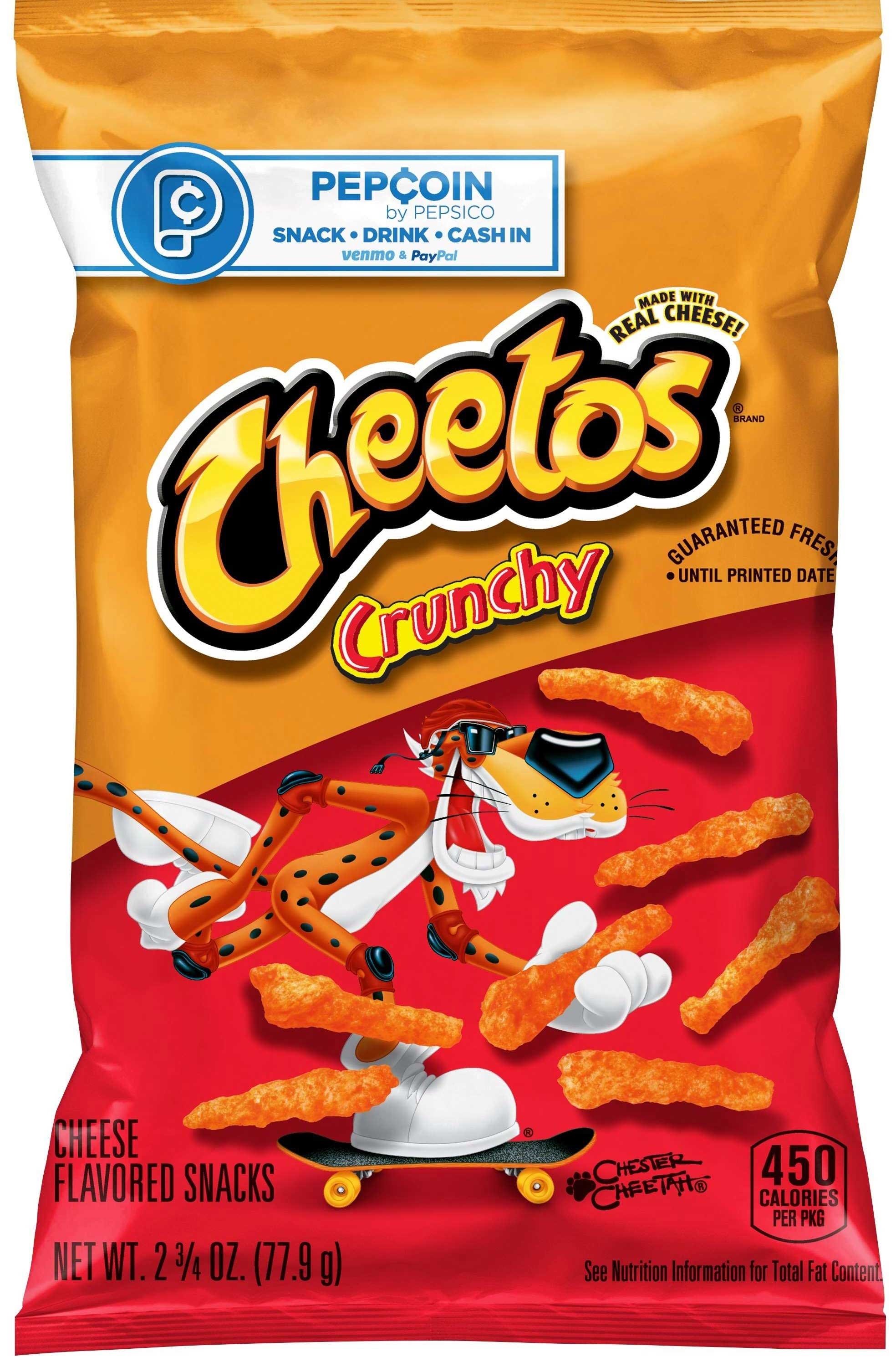 Cheetos Regular Crunchy Cheese Snacks, 2.75 Ounce -- 32 Per Case