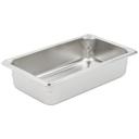 Super Pan Ii Stainless Steel Steam Table Pans,18-8 Stainless Steel ,One Fourth Size,Dimensions 6 3/8 X 10 3/8 Inches,Capacity 1.7 Ltrs.