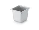 Super Pan Ii Stainless Steel Steam Table Pans,18-8 Stainless Steel ,One Sixth Size,Dimensions 6 7/8 X 6 1/4 Inches,Capacity 2.5 Ltrs.