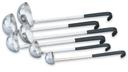 Ladles With Black Kool-Touch Handles - 18-8 Stainless Steel , Capacity 2 Ounce.